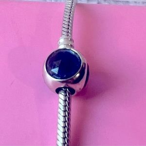 Pandora Geometric Royal Blue Bead
